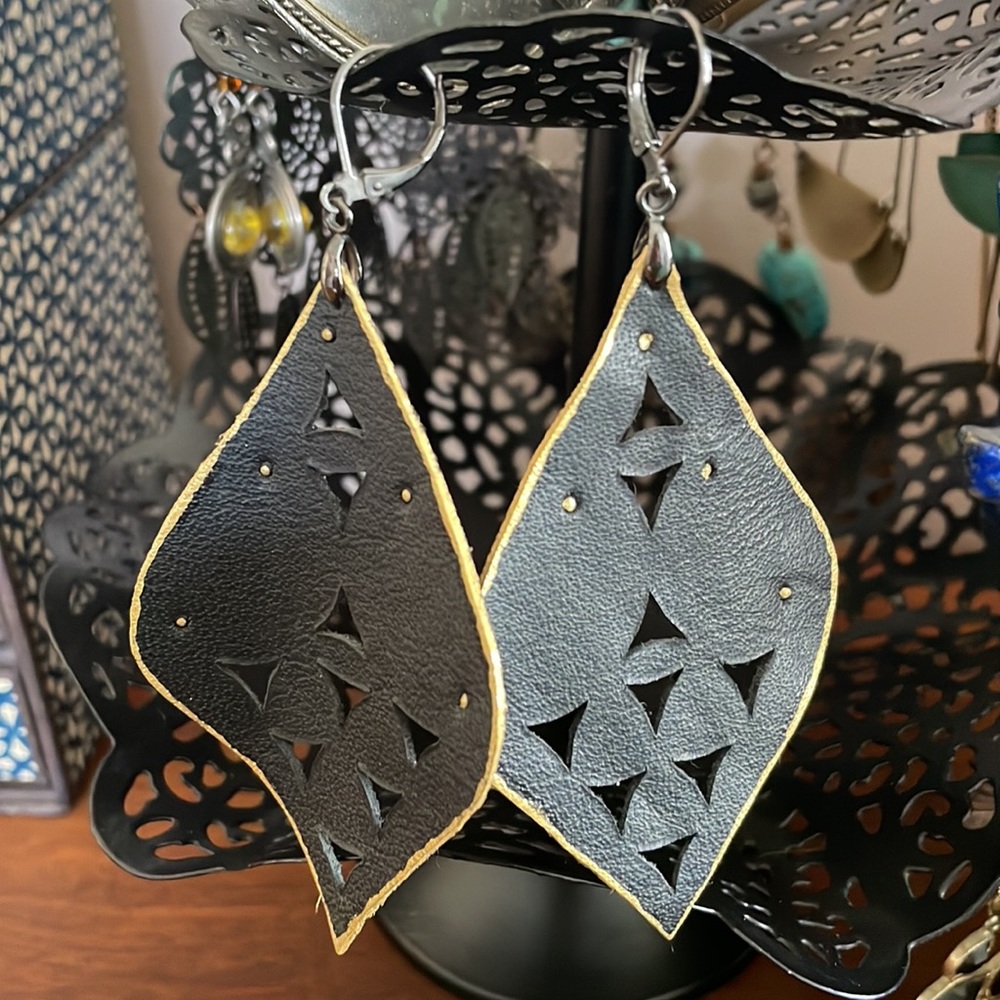 Handmade Leather Earrings